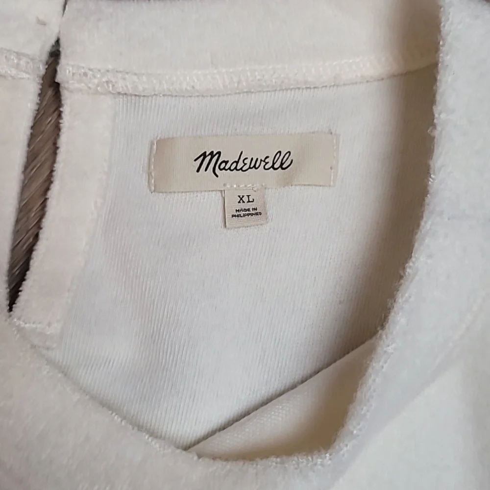 Madewell Piglet Mutton Sleeve Top Antique Cream Puff Sleeve Blouse Size XL - Picture 6 of 9